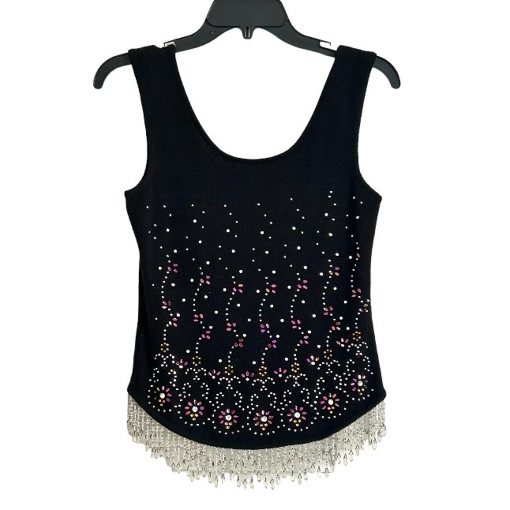 🆕🌟Jeweled & Beaded Cashmere Tank Top